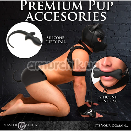 Бондажний набір Master Series Deluxe Pup Arsenal Set, чорний