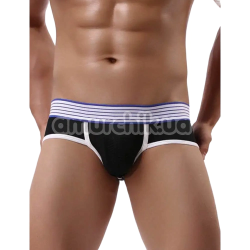 Труси-джоки чоловічі Star Night Open Back Underwear, чорні - Фото №1