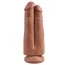 Страпон King Cock Strap-on Harness Two Cocks One Hole 7, телесный - Фото №3