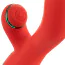 Вибратор с пульсацией и флоггером Lockink Sevanda Clitoris Suction Vibrator With Whip, красный - Фото №7