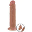 Фаллоимитатор Sliding-Skin Dual Layer Dong 8 без мошонки, светло-коричневый - Фото №2