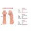Насадка на пенис Kokos Cock Sleeve CS 006-S, телесная - Фото №2