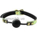 Кляп Radiant Glow In The Dark Ball Gag, салатовый - Фото №1
