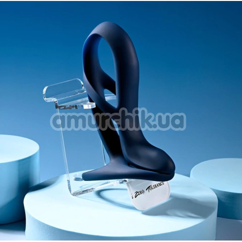 Насадка на пенис с вибрацией Zero Tolerance Big Time, синяя