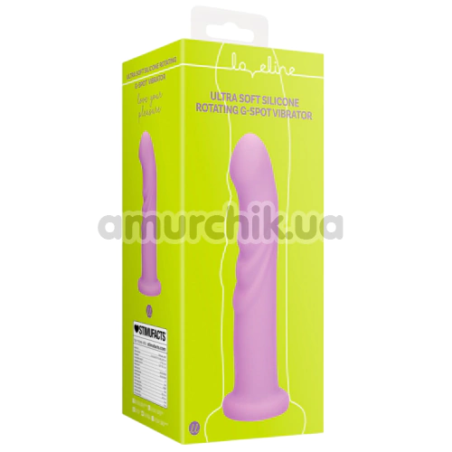 Вібратор для точки G з ротацією Loveline Ultra Soft Rotating G-Spot Vibrator, фіолетовий