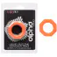 Эрекционное кольцо для члена Alpha Liquid Silicone Sexagon Ring, оранжевое - Фото №8