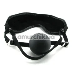 Кляп с маской Blindfold Ball Gag - Фото №1