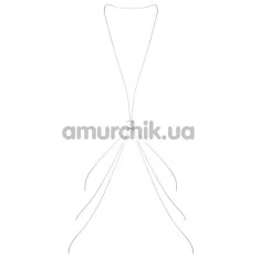 Прикраса для тіла Bijoux Indiscrets The Magnifique Collection 8 Body Chain, срібна - Фото №1