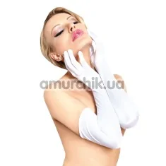 Перчатки Satin Gloves белые (модель 7702) - Фото №1