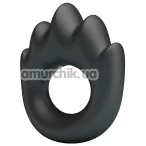 Эрекционное кольцо Crazy Bull Super Soft Silicone Habert, черное - Фото №1