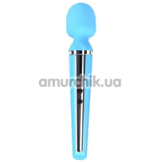 Универсальный вибромассажер Boss Series Wand Genius 10 Function, голубой - Фото №1