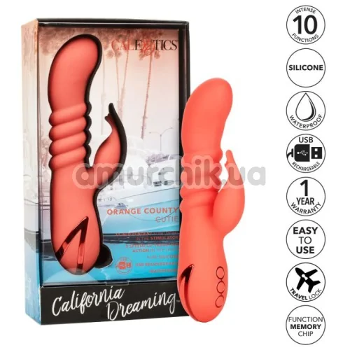 Вібратор California Dreaming Orange County Cutie, помаранчевий