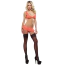 Комплект Star Night Skirted Garter, кораловий: бюстгальтер + трусики-стрінги + пояс для панчіх
