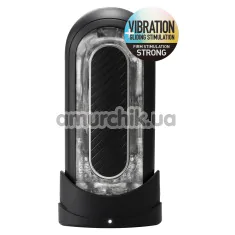 Мастурбатор Tenga Flip Zero Gravity EV (Electronic Vibration), черный - Фото №1