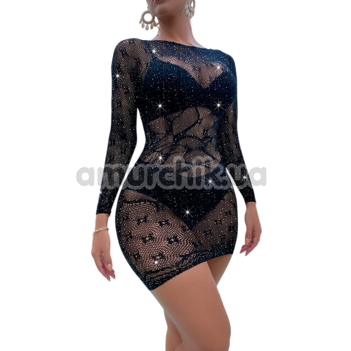 Платье Star Night Shiny Chic Mini Dress, черное
