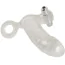 Насадка на пенис с вибрацией и кольцом для мошонки Crystal Clear Vibrating Sleeve With Ball Ring, прозрачная - Фото №3