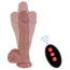 Вибратор с толчками, ротацией и подогревом Natural Play Thrusting Dildo with Swing Motion and Heating D6, телесный - Фото №2