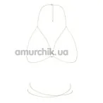 Прикраса для тіла Bijoux Indiscrets The Magnifique Collection Magnifique Bra Chain, золота - Фото №1