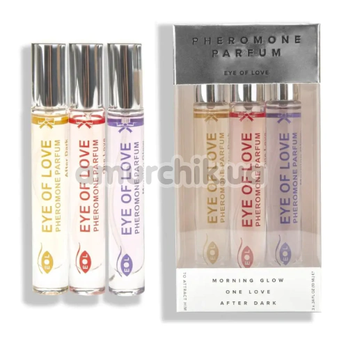 Набор духов с феромонами Eye Of Love Pheromone Perfume Set для женщин, 3 х 10 мл