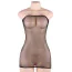 Платье Star Night Fishnet Off-The-Shoulder Solid Rhinestone Dress, черное - Фото №4