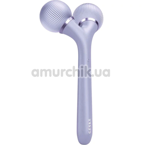 Ультразвуковий масажер Geske Sonic Facial & Body Roller 4 in 1, бузковий