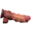 Фаллоимитатор Dual-Layered Silicone Nature Cock LV411073, коричневый - Фото №9