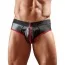Труси чоловічі з відкритими сідницями Svenjoyment Underwear Jock 2120216, чорно-червоні - Фото №1