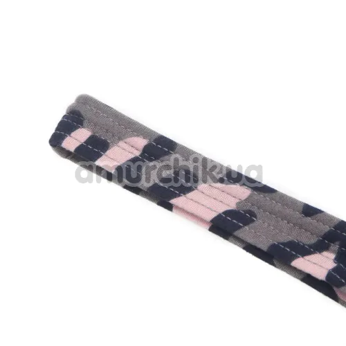 Трусы-стринги мужские Star Night Men's Leopard G-String, черно-розовые