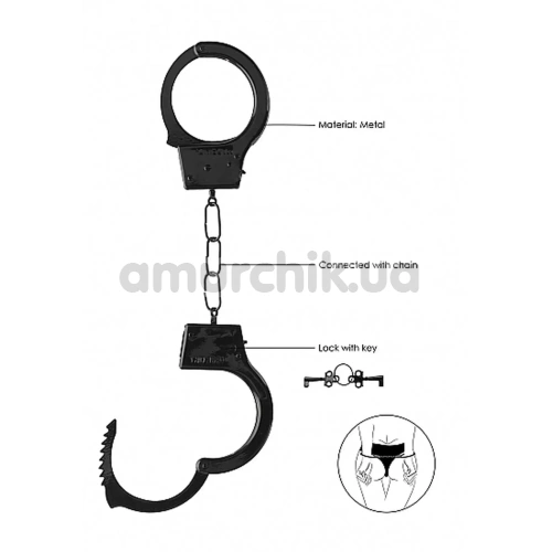 Наручники Ouch! Beginner's Handcuffs, черные