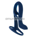 Насадка на пенис с вибрацией Zero Tolerance Big Time, синяя - Фото №1