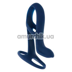 Насадка на пенис с вибрацией Zero Tolerance Big Time, синяя - Фото №1
