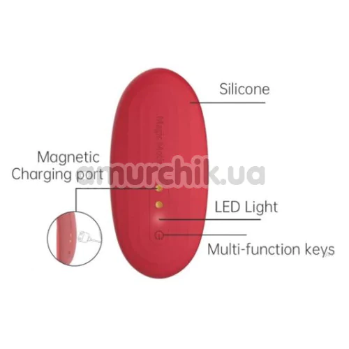 Клиторальный вибратор Magic Motion Magic Nyx, красный