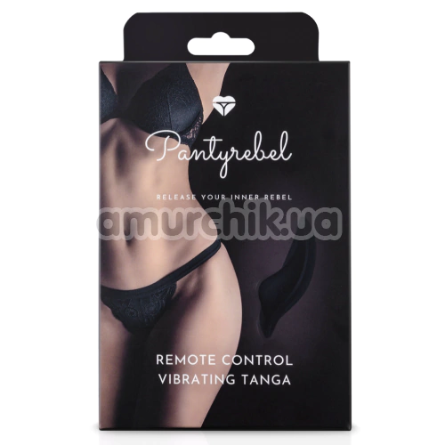 Вібротрусики Pantyrebel Remote Control Vibrating Tanga, чорні