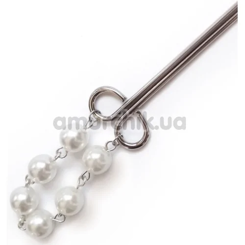 Затискач для клітора Art of Sex Clit Clamp Royal Pearls, срібний