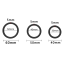 Набор из 3 эрекционных колец Men's Play Set of 3 Cock Rings B7, черный - Фото №5