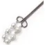 Затискач для клітора Art of Sex Clit Clamp Royal Pearls, срібний - Фото №2