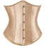 Корсет DS Fetish Vintage Satin Underbust Corset, золотой - Фото №6
