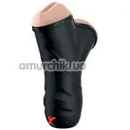 Мастурбатор з вібрацією PDX Elite Double Penetration Vibrating Stroker, чорний - Фото №1