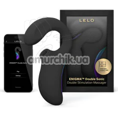 Звуковой стимулятор с вибрацией Lelo Enigma Double Sonic (Лело Энигма Дабл Соник), черный - Фото №1