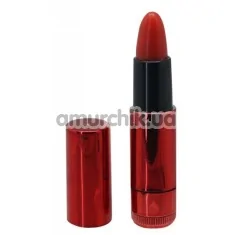 Кліторальний вібратор Lipstick Vibe Exquisite Shiny, червоний - Фото №1