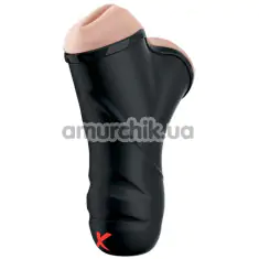 Мастурбатор с вибрацией PDX Elite Double Penetration Vibrating Stroker, черный - Фото №1