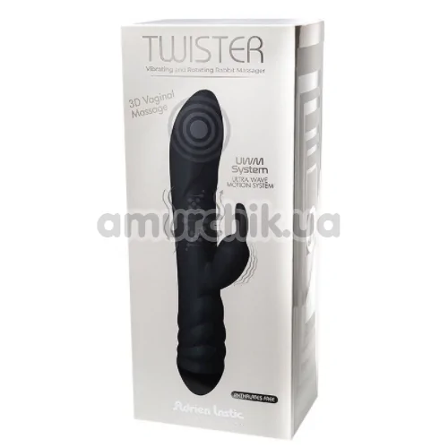 Вібратор Adrien Lastic Twister, чорний
