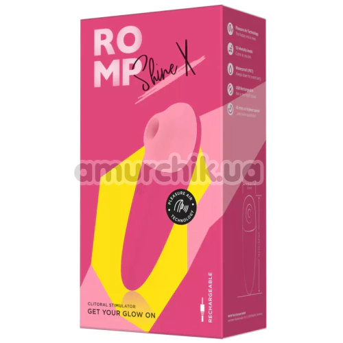 Симулятор орального секса для женщин Romp Shine X, розовый