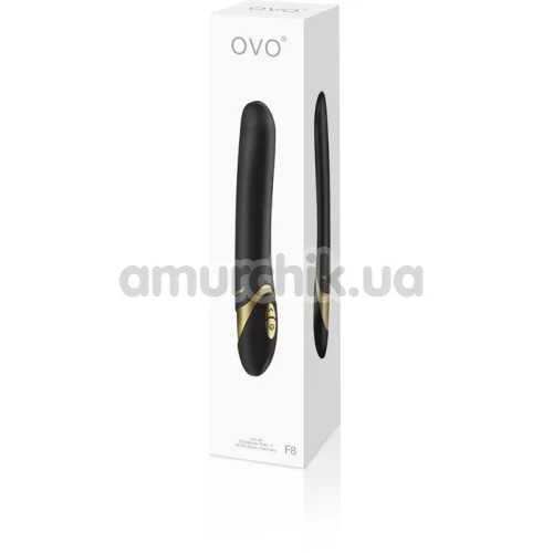 Вибратор OVO F8, черно-золотой