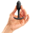 Анальна пробка зі зміщеним центром ваги B-Vibe Snug Plug 1, чорна - Фото №4