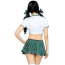 Костюм школярки Leg Avenue Miss Prep School зелений: топ + спідничка + бантики + краватка - Фото №3