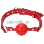 Кляп Breathable Ball Gag, красный - Фото №1