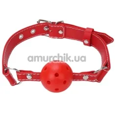 Кляп Breathable Ball Gag, красный - Фото №1
