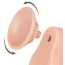 Фаллоимитатор Sliding-Skin Dual Layer Dong 7.5 с мошонкой, телесный - Фото №4