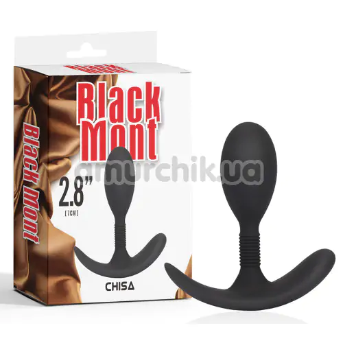 Анальна пробка Black Mont 2.8 Anal Play Plug S, чорна